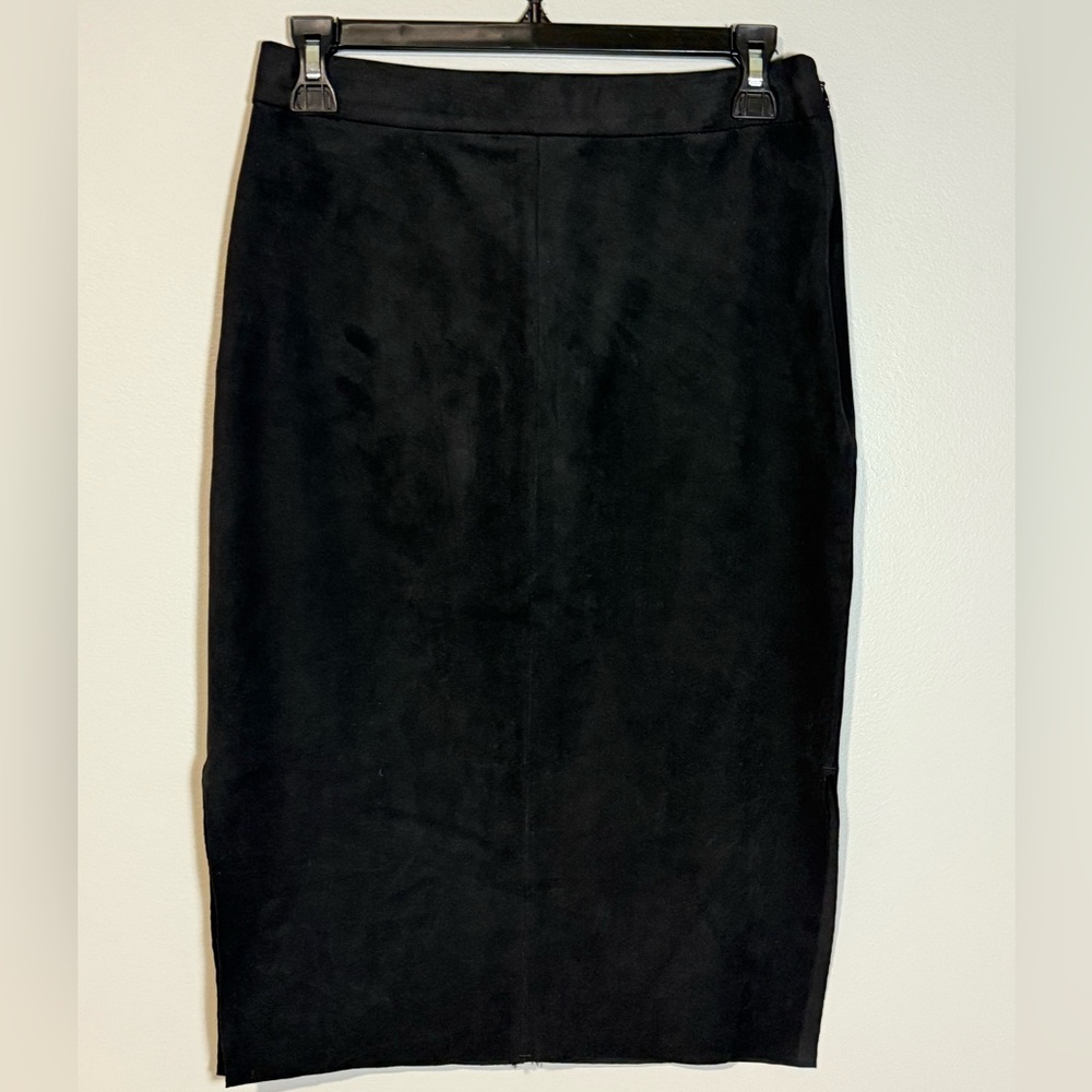 Wilfred Free Vegan Suede Pencil Skirt Black Size 6
